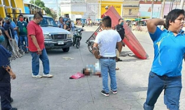 Muere pasajera de mototaxi por atropellamiento en Tecoh