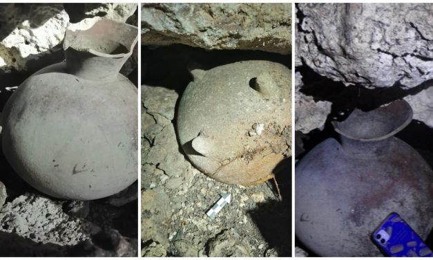 Hallazgo de piezas arqueológicas mayas en caverna de Tulum