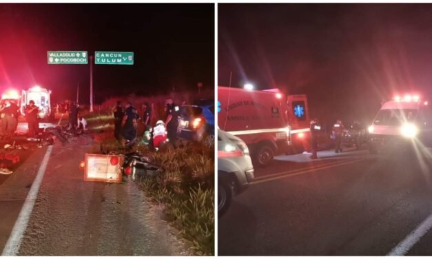 ‘Guadalupanos’ atropellados en comisaría de Pocoboch, Calotmul