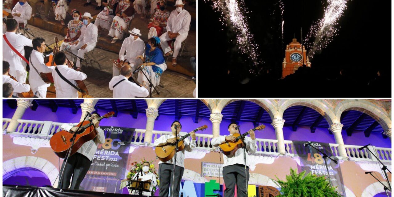 Con Alborada y mañanitas inician festejos por 480 aniversario de la ciudad de Mérida