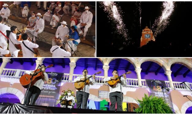 Con Alborada y mañanitas inician festejos por 480 aniversario de la ciudad de Mérida