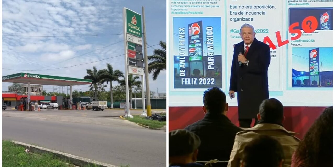 Gasolina no ha subido en tres años, hasta bajó centavos.- AMLO