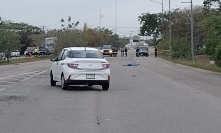 Albañil atropellado y muerto en periférico sur de Mérida