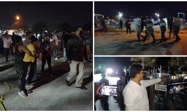 Gresca nocturna por terreno en la Central de Abastos de Mérida