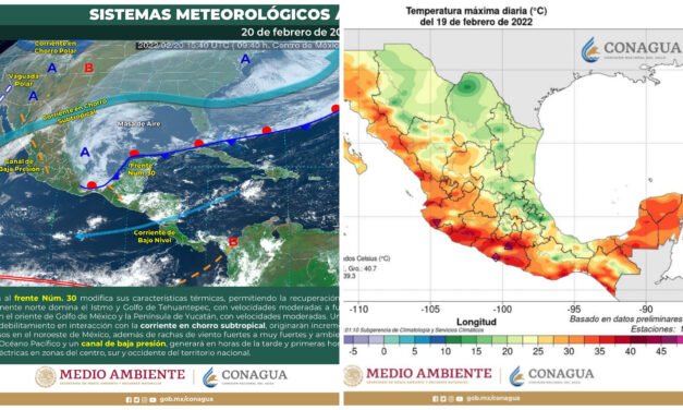 Racha de calor sobre península de Yucatán por anticiclónico