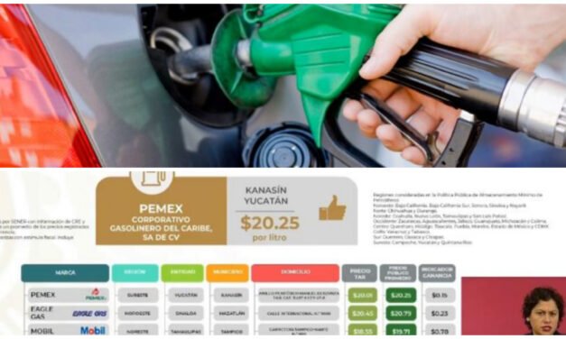 ¿Gasolina cara? Quizá en Kanasín puedas conseguir más barata