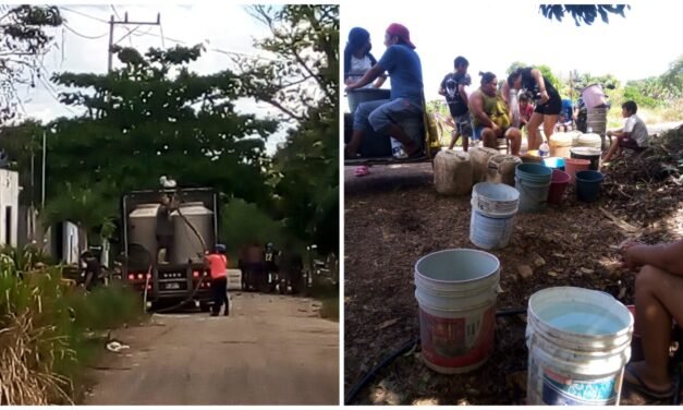 Seis días sin agua en comisaría San José Tip´ceh, municipio de Muna