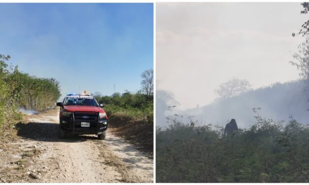 Incendio en periférico estuvo cerca de gasoducto de Mayakán
