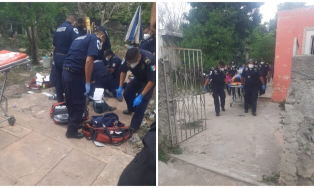 Lesionada grave tras impacto de rayo en patio de casa en Umán