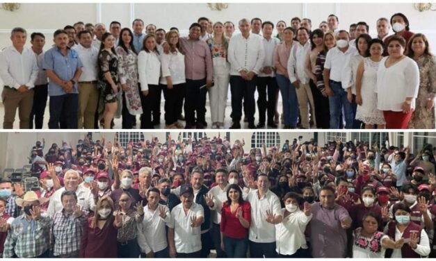 Cónclave de líderes de Morena con secretario de Gobernación