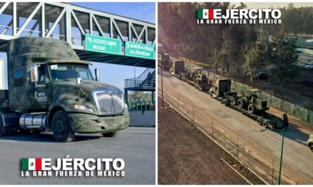 Constructores militares rumbo a Tulum para obras de Tren Maya