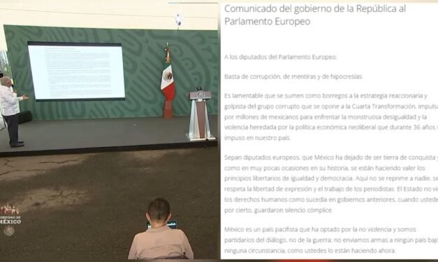 Repite López Obrador en la mañanera dosis contra eurodiputados