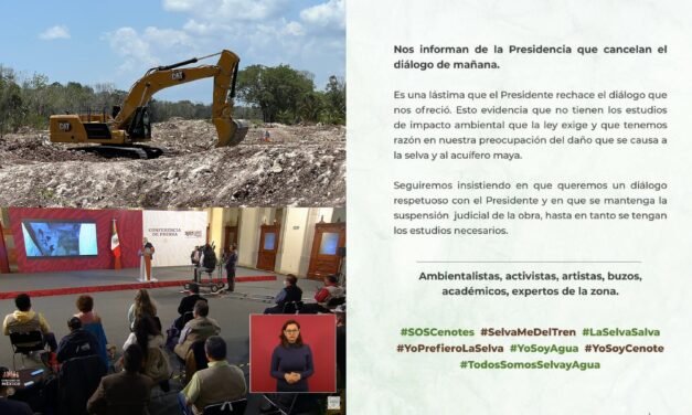 Cae diálogo y AMLO exhibe a Xcaret en Valladolid y a Eugenio Derbez
