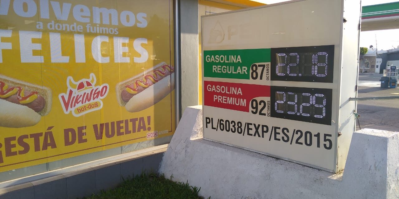 ¡Santo gasolinazo! Litro de Magna brinca barrera de $22 en Mérida