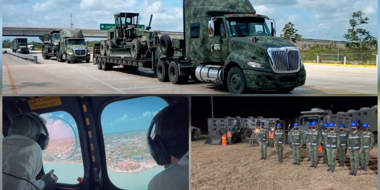 Con 17 campamentos ‘militarizan’ dos tramos de Tren Maya