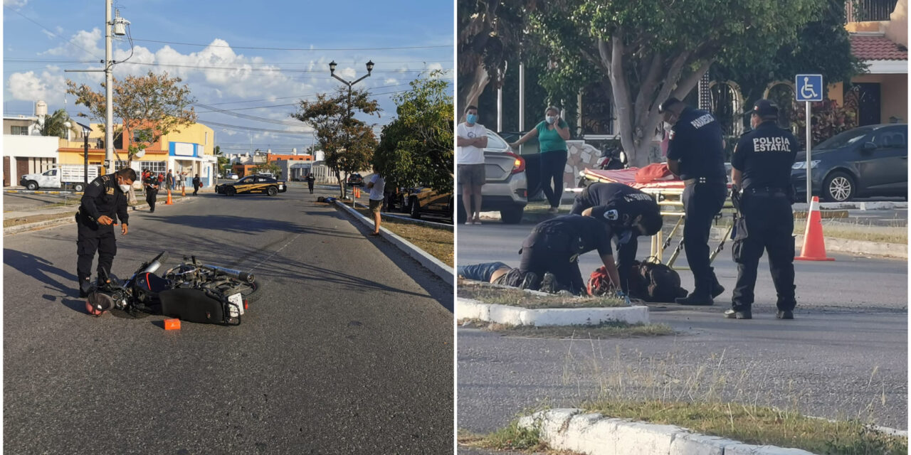 Fatal Jueves Santo para motociclista en colonia Paraíso Maya