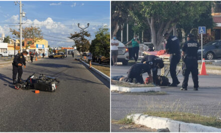 Fatal Jueves Santo para motociclista en colonia Paraíso Maya