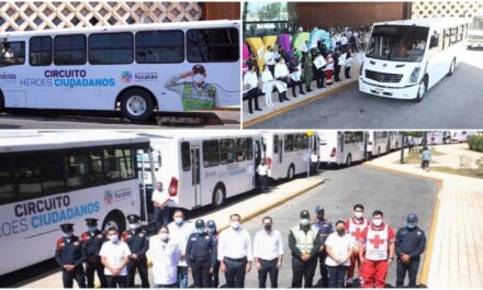Transporte gratuito en Mérida en “Circuito Héroes Ciudadanos”