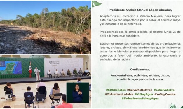 Movimiento “Sélvame del Tren” estará frente a AMLO el lunes