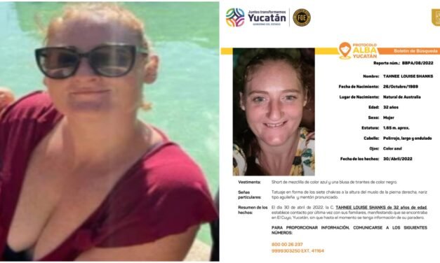 Desaparece turista Tahnne Louise Shanks; visita QRoo y Yucatán