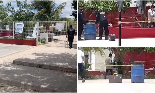 Se desvanece y muere adolescente dentro de escuela en Umán