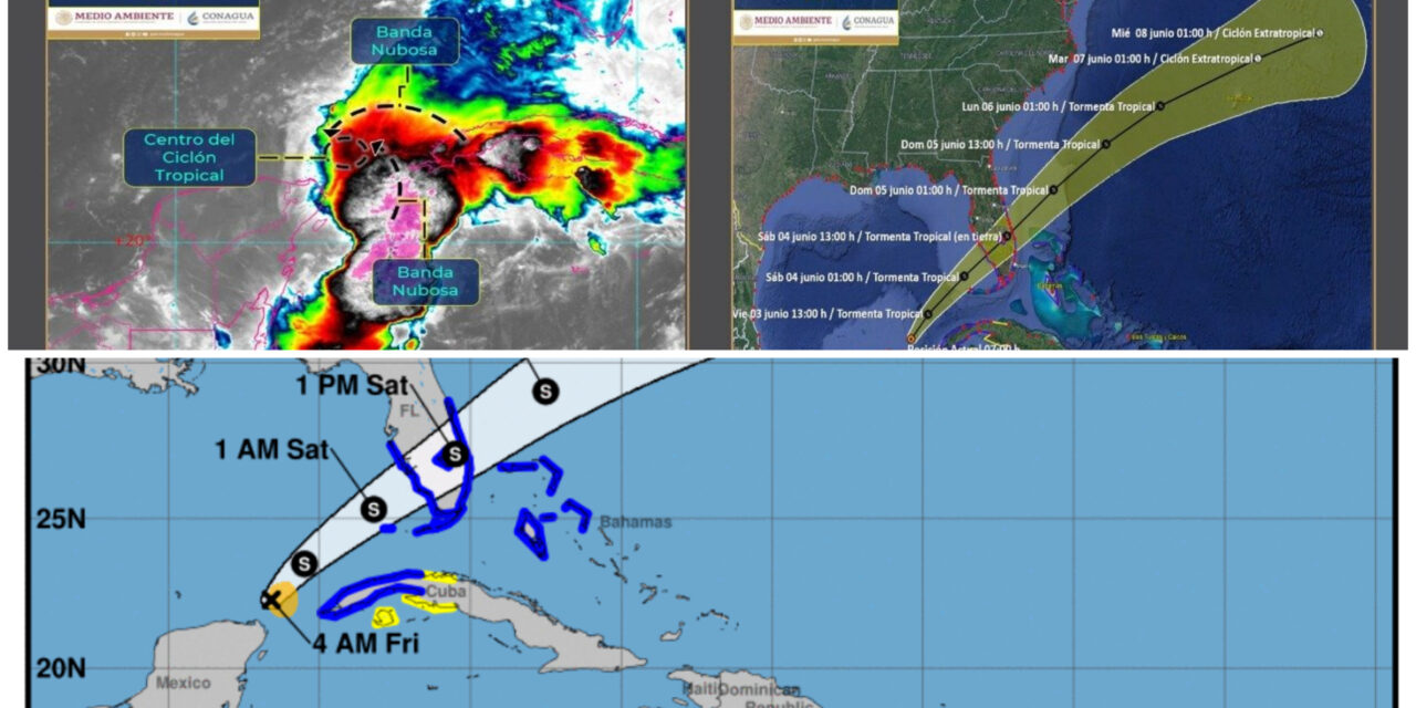 Potencial ciclón tropical se aleja de península de Yucatán
