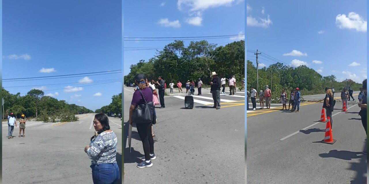 Más de tres horas bloqueada carretera Mérida-Cancún