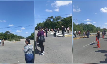 Más de tres horas bloqueada carretera Mérida-Cancún