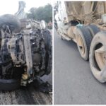 Muere conductor en la Mérida-Cancún al volcar camioneta placas de Nuevo León