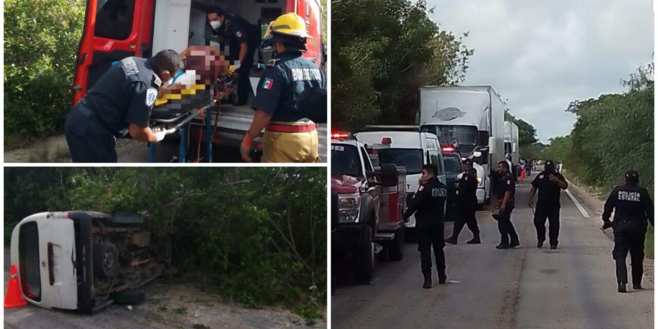 Paseo en costa oriente de Yucatán acaba con 12 lesionados