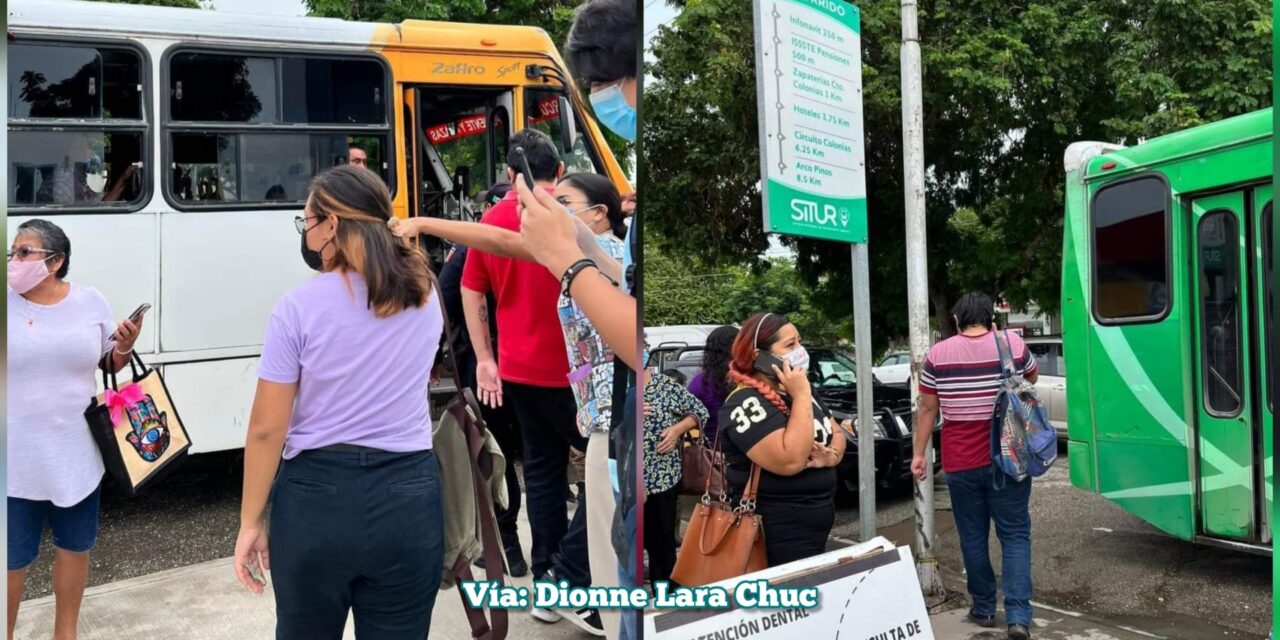 Violencia en autobús de Mérida: sujeto amaga con pistola