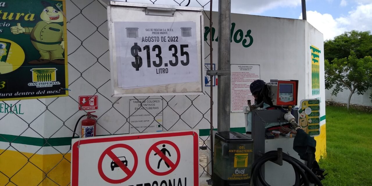 A un año de precios ‘tope’ a gas LP, en Yucatán es $26 más caro