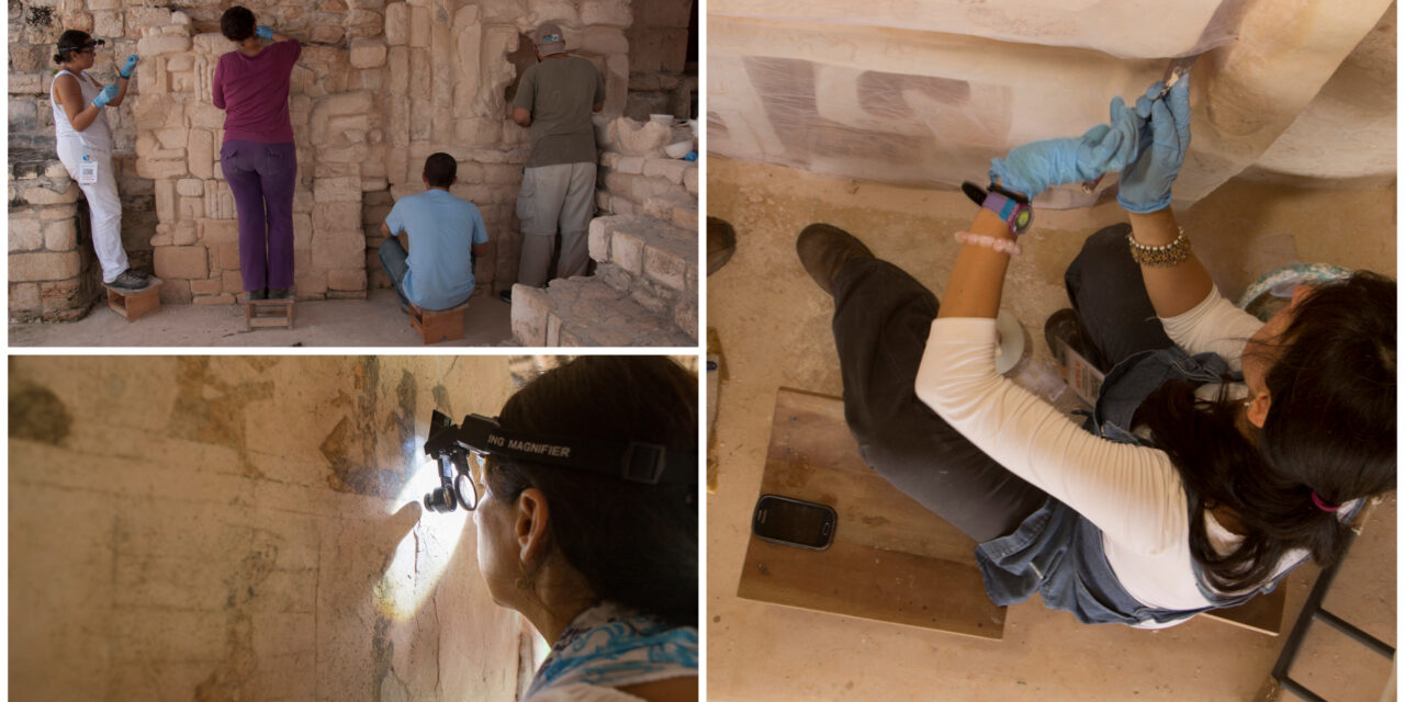 Conservación y restauración en zona arqueológica de Ek’ Balam, Yucatán