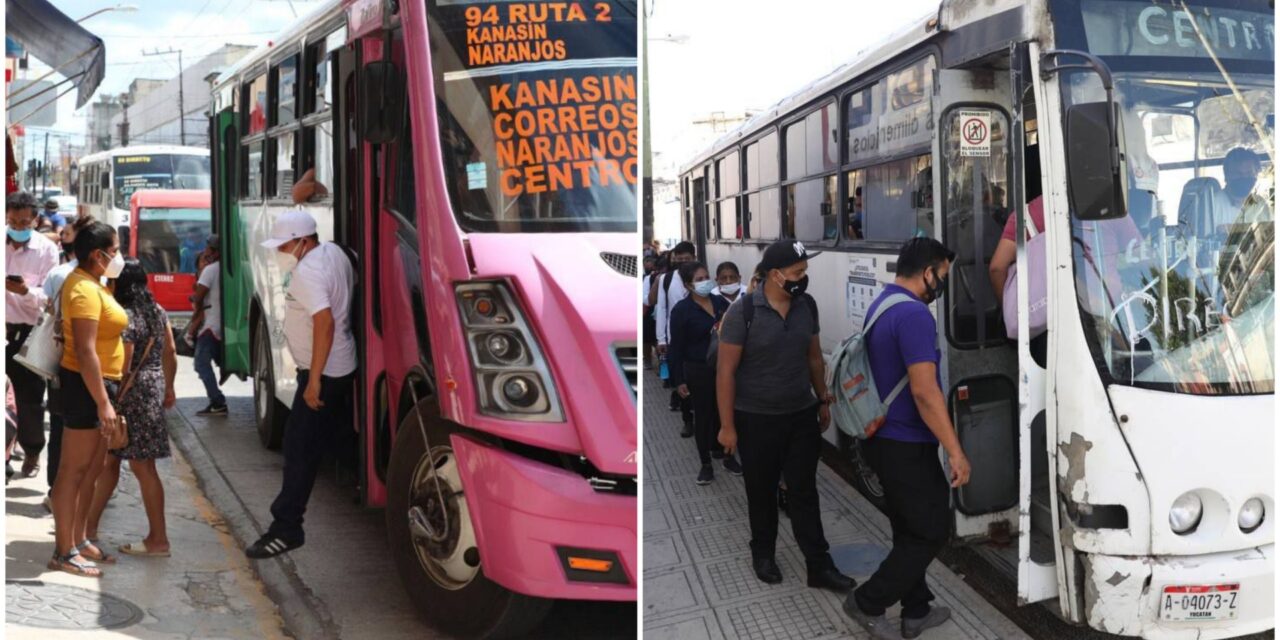 Ajustan vialidades y mueven paraderos en centro de Mérida por Fiestas Patrias
