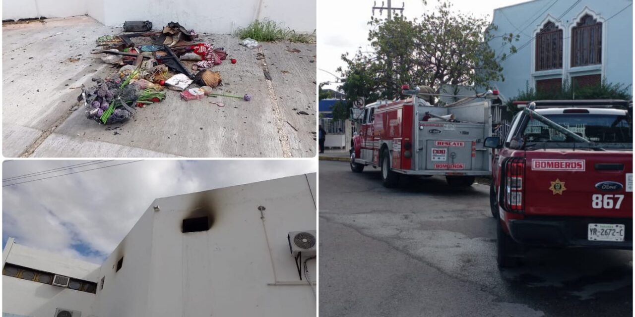 Evacúan por fuego escuela particular en fraccionamiento San Miguel