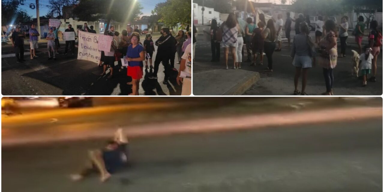 Atropella a manifestante en cierre de avenida Jacinto Canek y huye