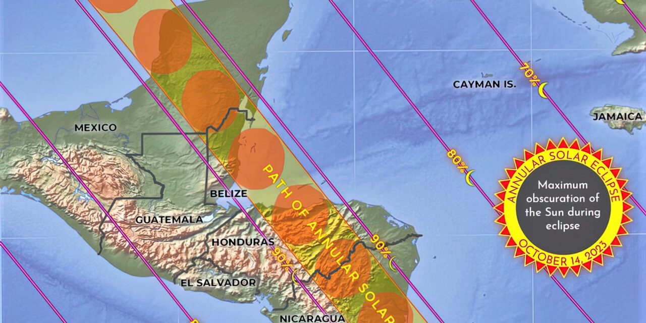 Cuenta regresiva: en un año, verás un eclipse de Sol en la Península de Yucatán: 14 de octubre de 2023