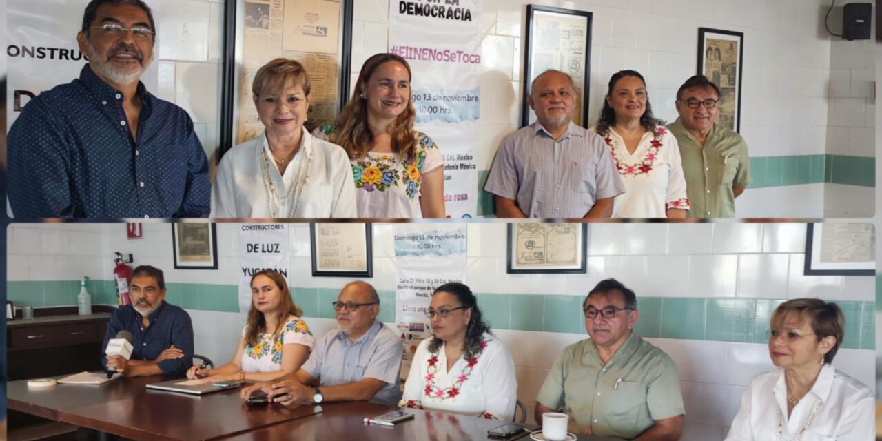 Convocatoria de agrupaciones civiles en Yucatán para defender al INE y al TEPJF
