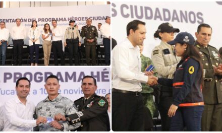 “Héroes Ciudadanos”, reconocimiento a elementos de fuerzas de seguridad en Yucatán