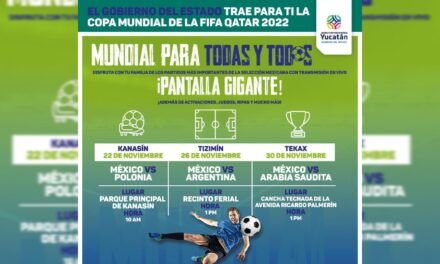 Preparan fiesta por Mundial del Fútbol en Kanasín, Tizimín y Tekax
