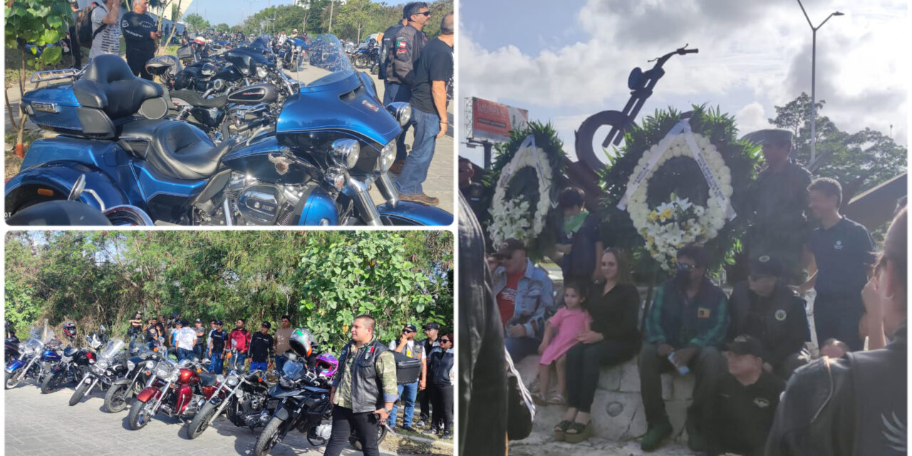 Minuto de silencio por 94 motociclistas fallecidos en Yucatán este año y llamado de conciencia