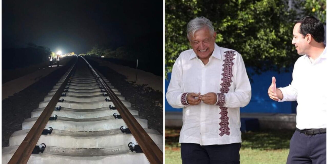 Tramos 3 y 4 del Tren Maya, a paso acelerado; AMLO y Vila revisan obras