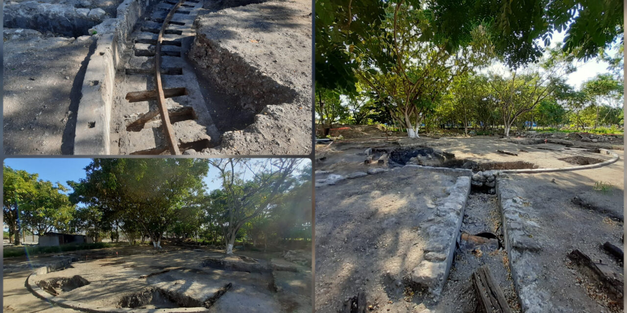 ‘Mesa giratoria’ en La Plancha, vestigios de antiguo tren de vapor