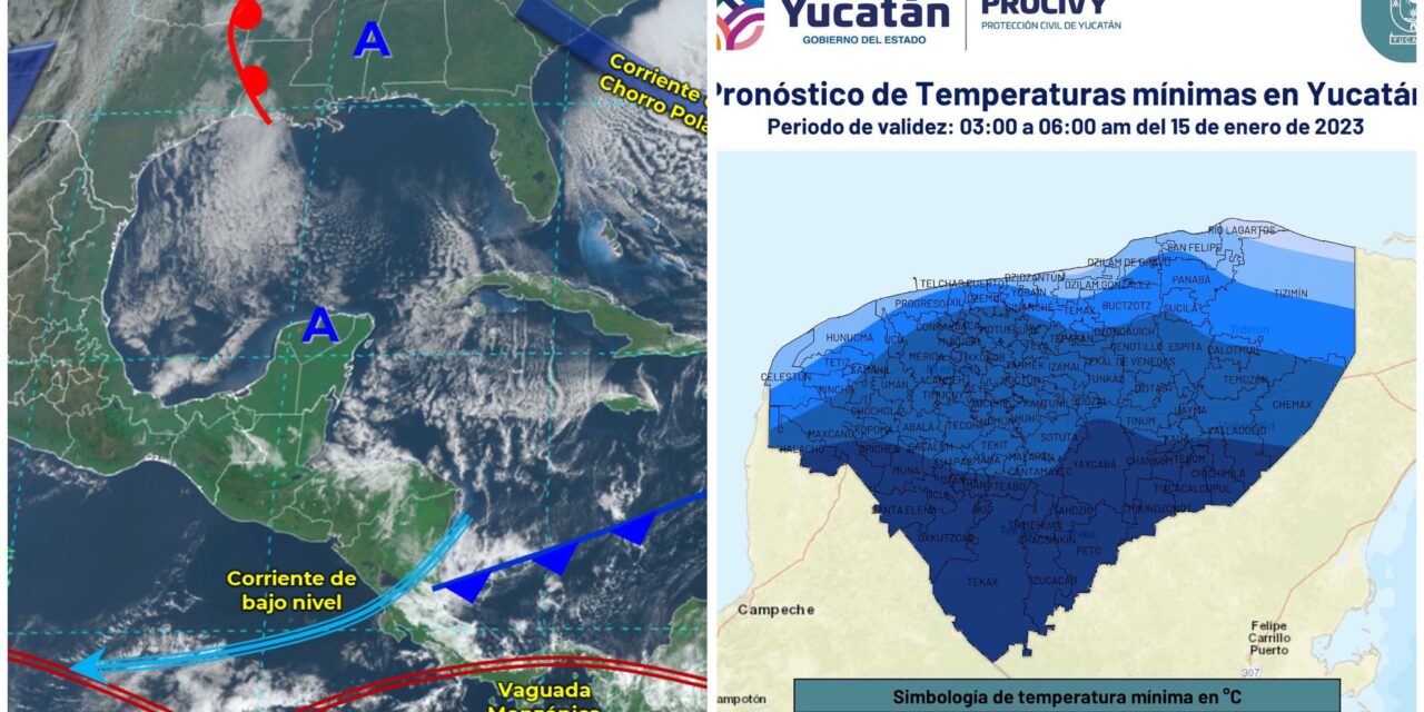 Frío de hasta 6 grados en Yucatán, de los más fuertes en 10 años