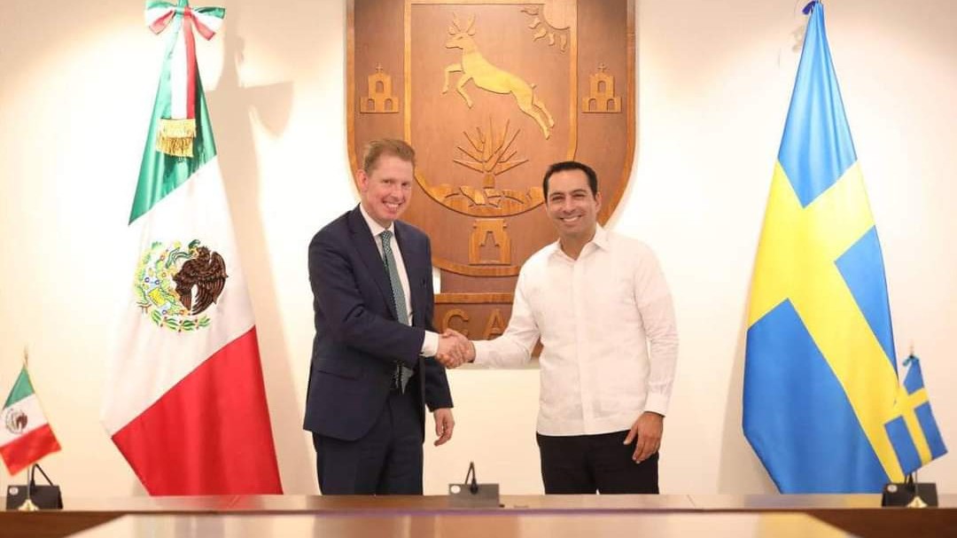 Cooperación entre Yucatán y Suecia en temas de medio ambiente, economía y atracción de inversiones a la entidad