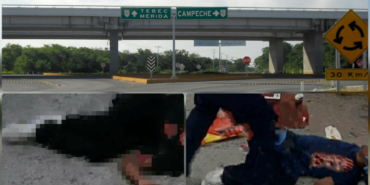 Cae de puente en periférico sur Mérida y está grave con fracturas