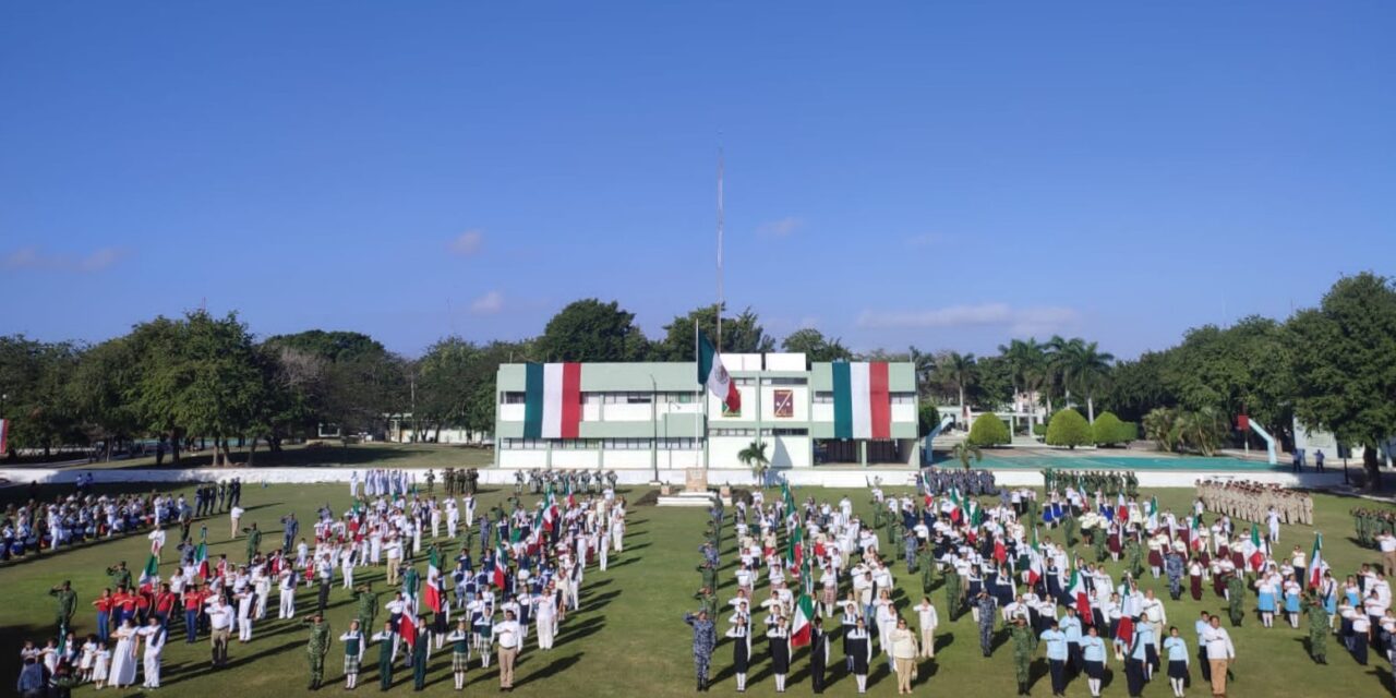 Día de la Bandera: abanderamiento a 36 escuelas y grupos civiles