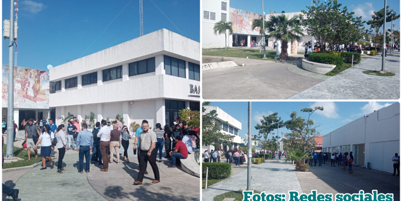 Sacude temblor a Chetumal y evacúan Palacio de Gobierno