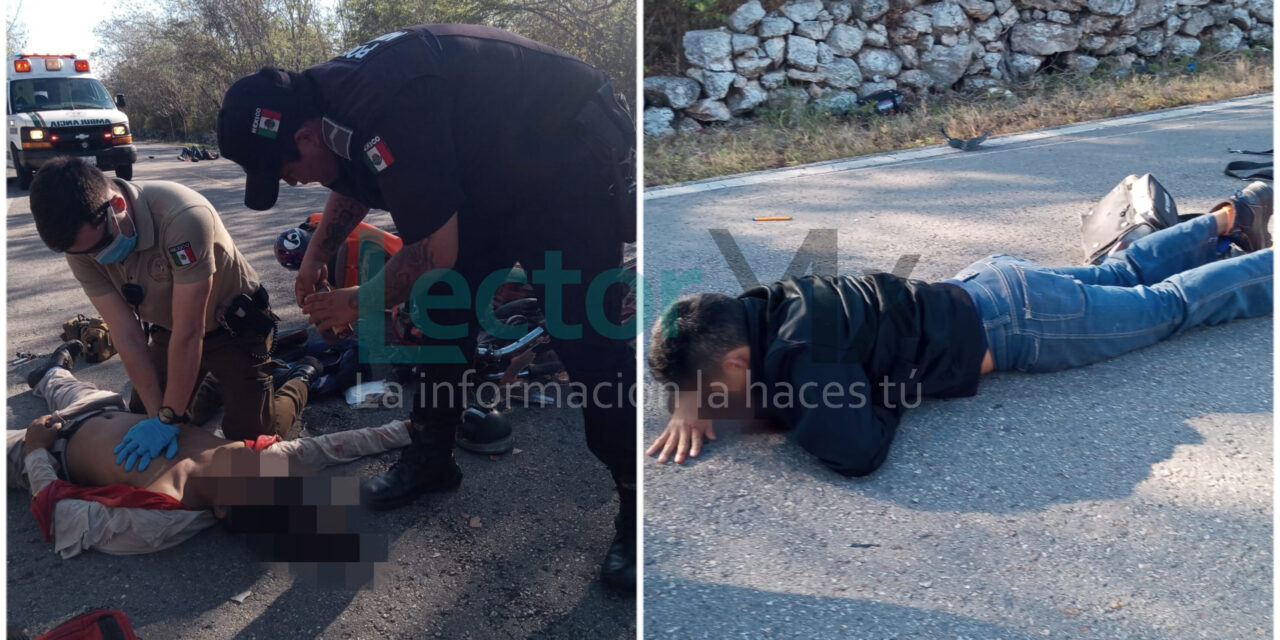 Joven motociclista pierde la vida en Baca y deja tres lesionados