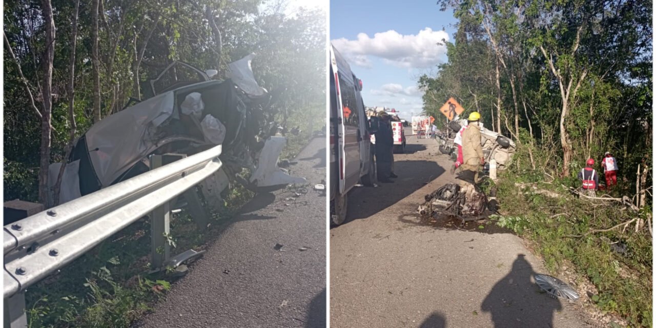 Dos mujeres perecieron en volcadura de Vento en la Mérida – Cancún